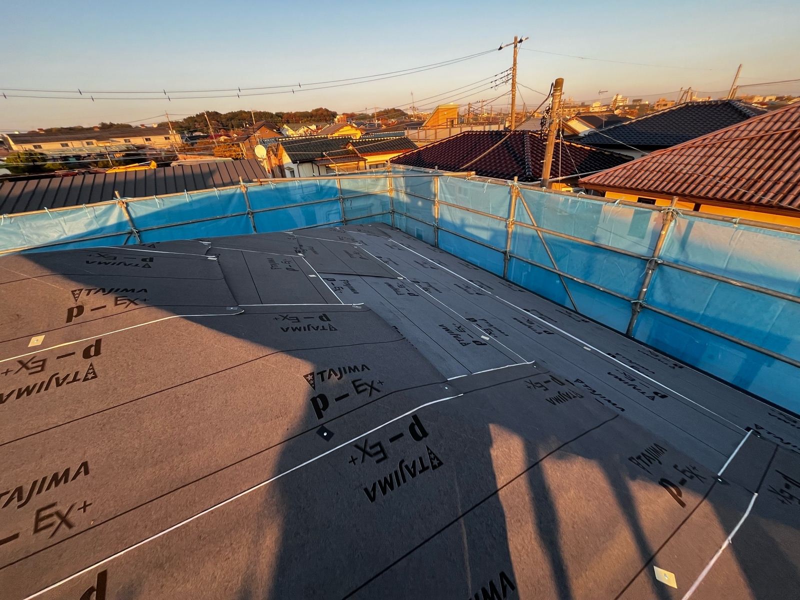 ルーフィング設置