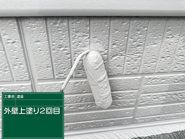 石岡市【外壁塗装工事】高耐候塗料で薄いグレーからホワイトへ！外観を一新しました