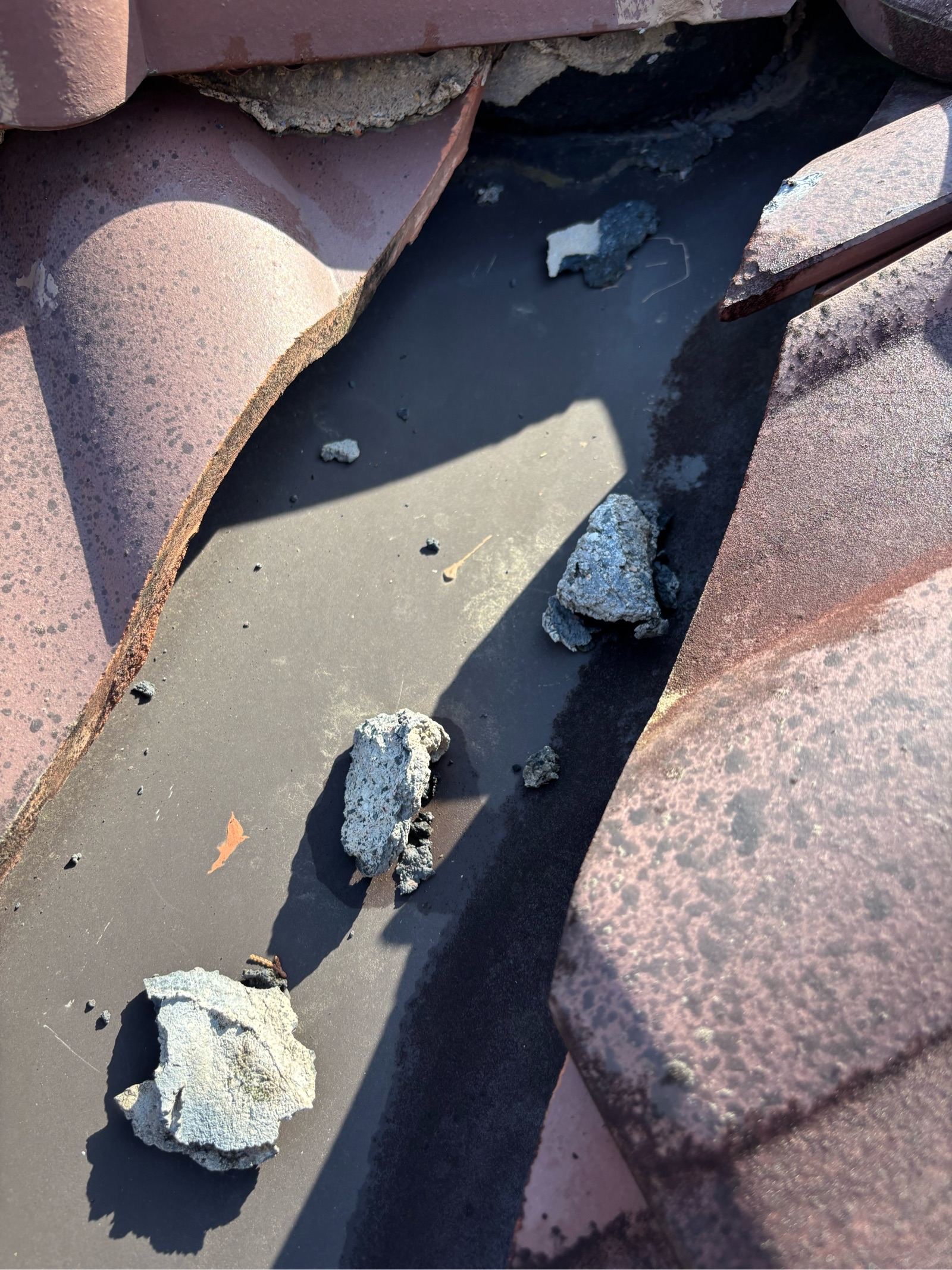 漆喰剥がれ　落下