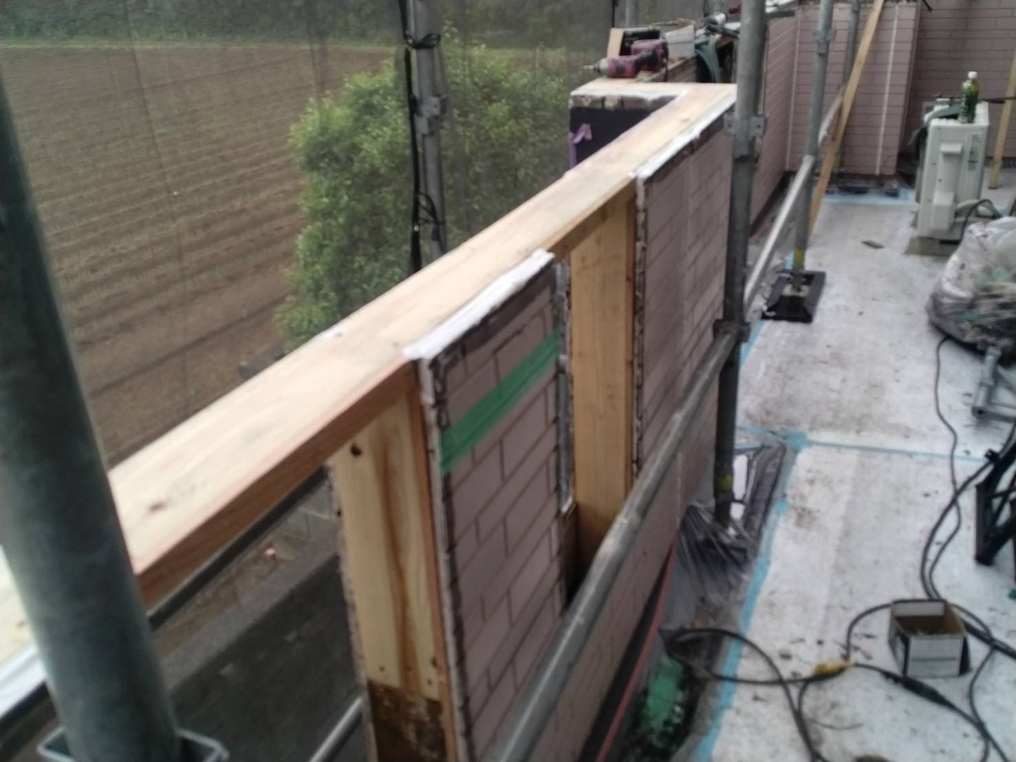 ベランダ下地補修