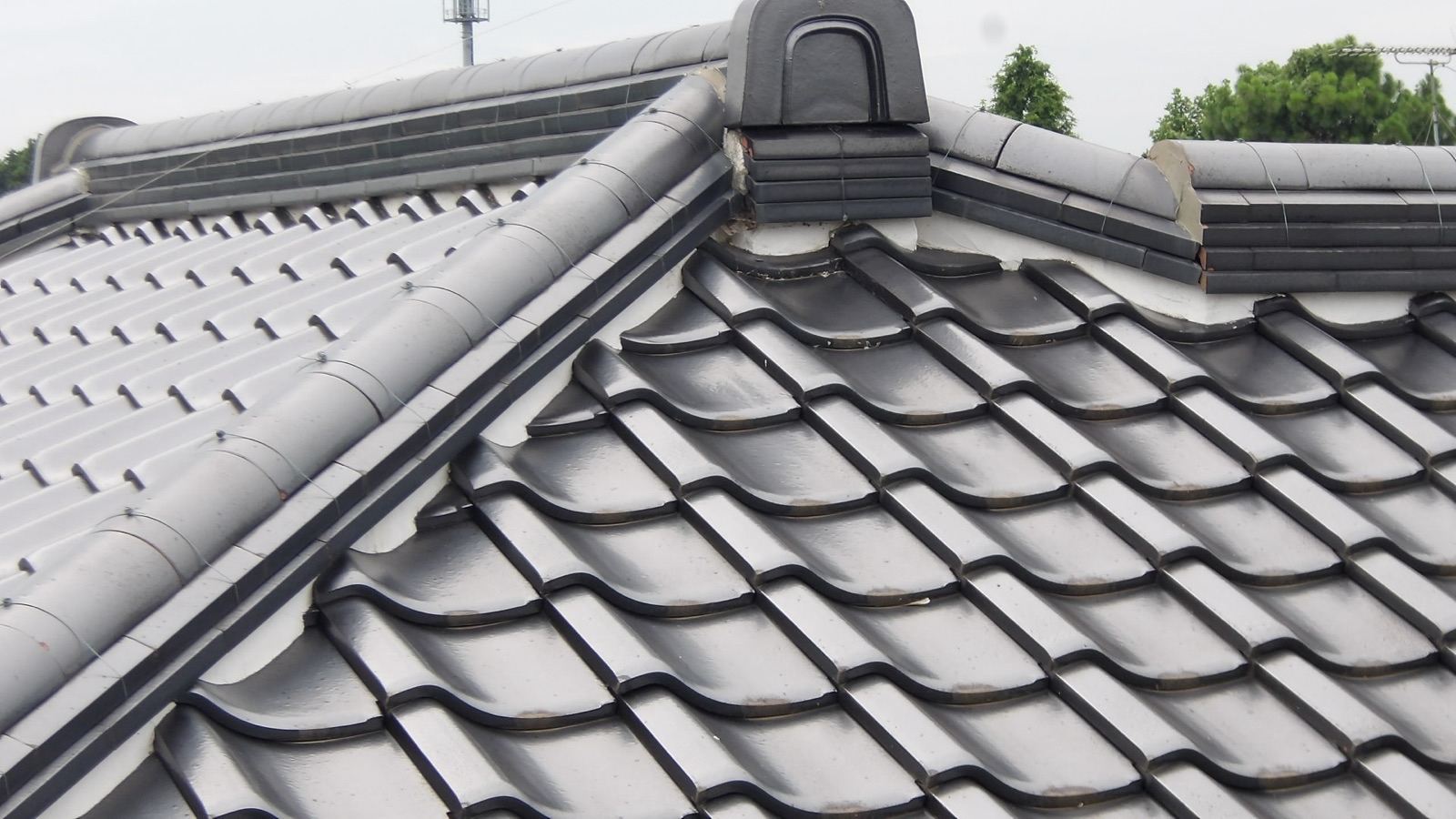 石岡市で瓦屋根現地調査