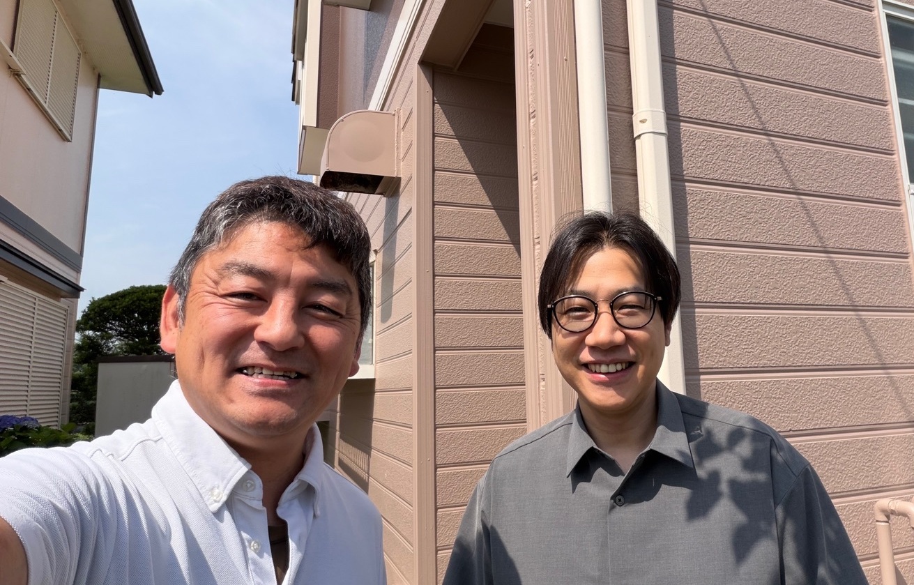 石岡市でツートンカラーの外壁塗装。見積りの分かりやすさが決め手になりました