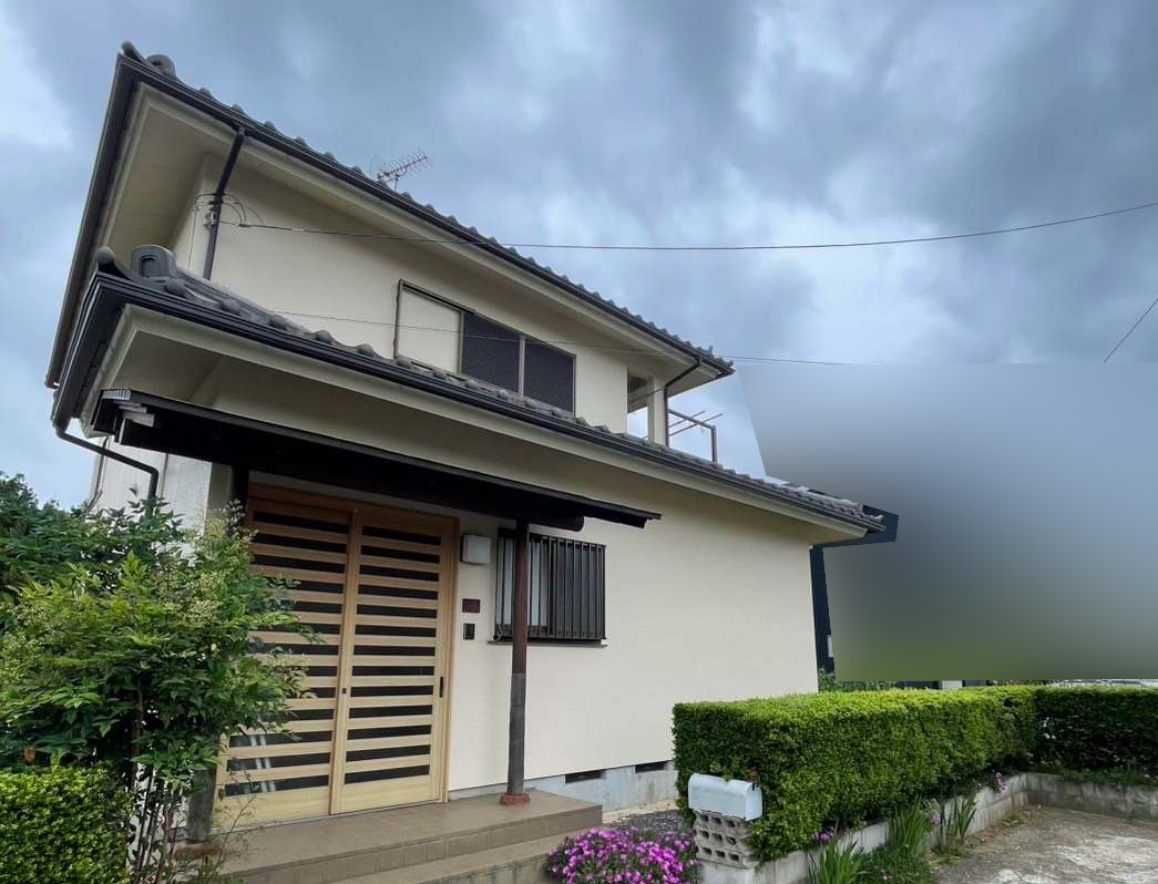 かすみがうら市でモルタル外壁のクラック補修その他施工完了