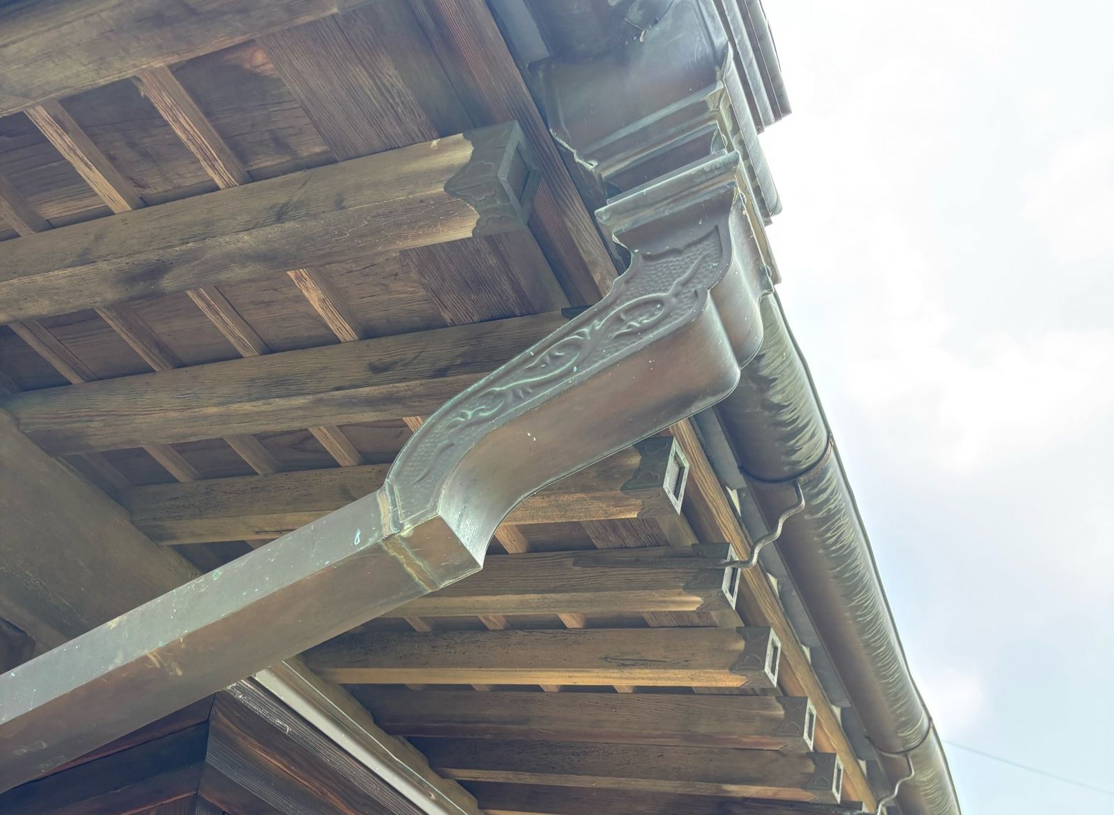 かすみがうら市雨樋清掃と雨樋塗装