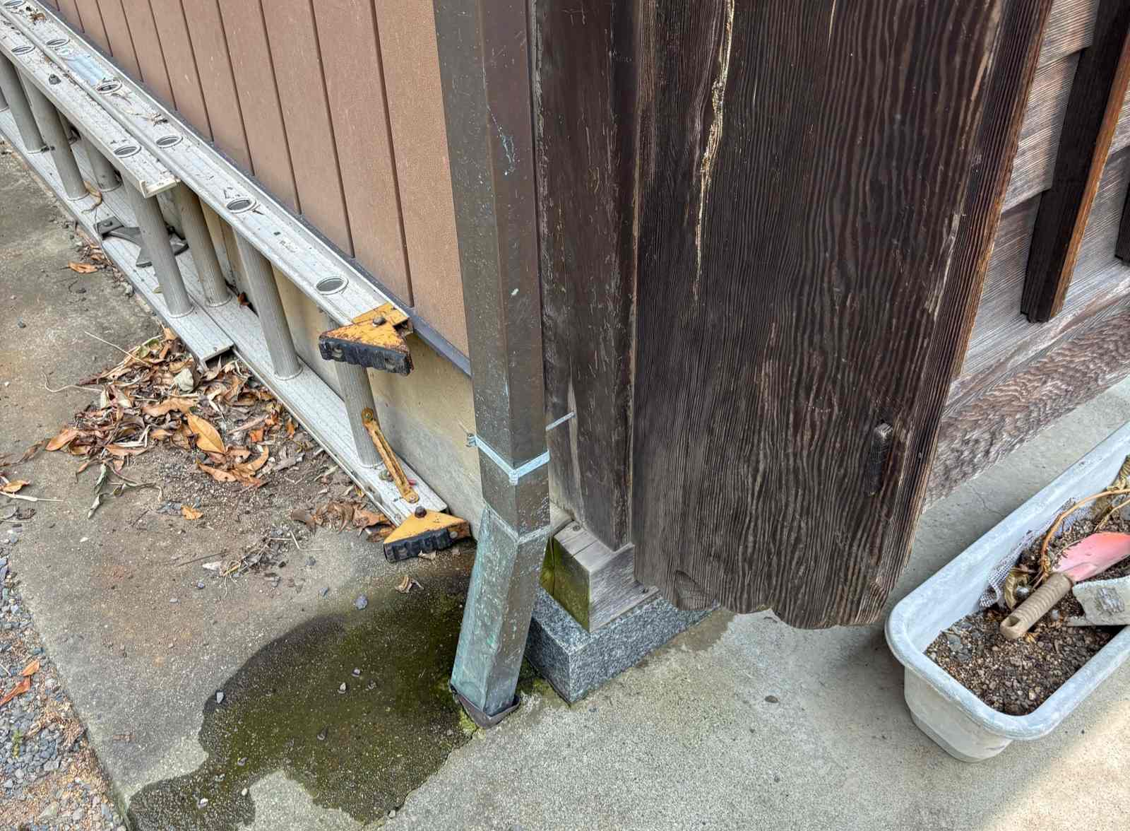 かすみがうら市雨樋清掃と雨樋塗装