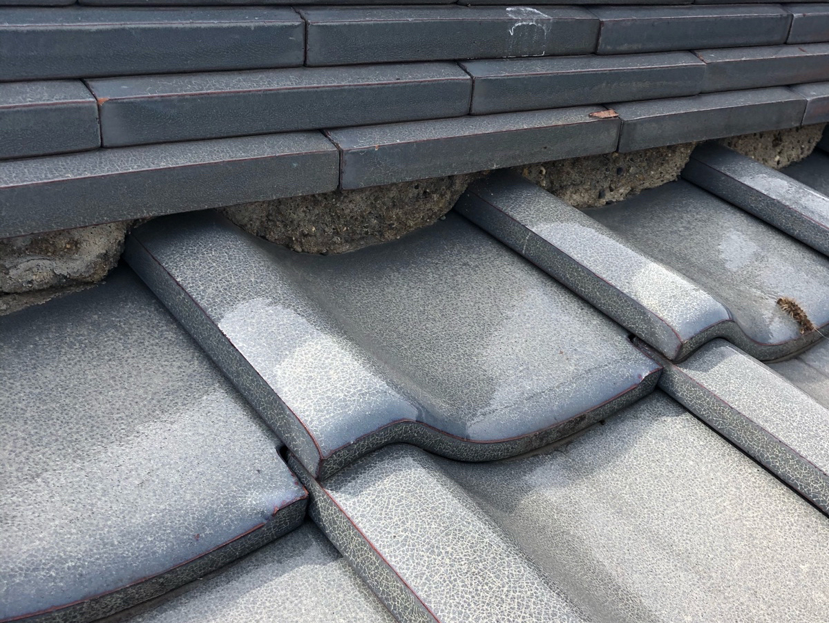 かすみがうら市で訪問業者の仮契約から問い合わせ頂いた漆喰詰め直しの現場