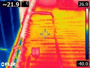 施工前のサーモグラフィー画像