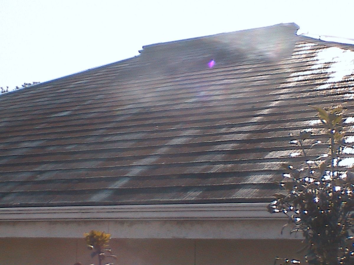 スレート屋根　小美玉市　苔