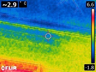 サーモ画像、帯雨漏り