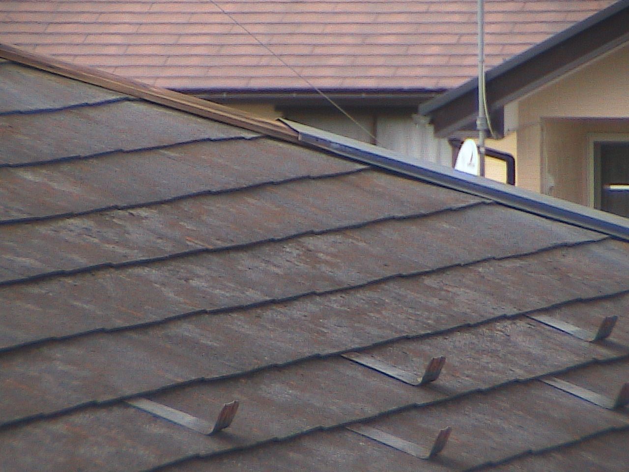 棟板金がなくなった箇所