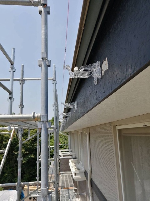 新しく設置した止め金具
