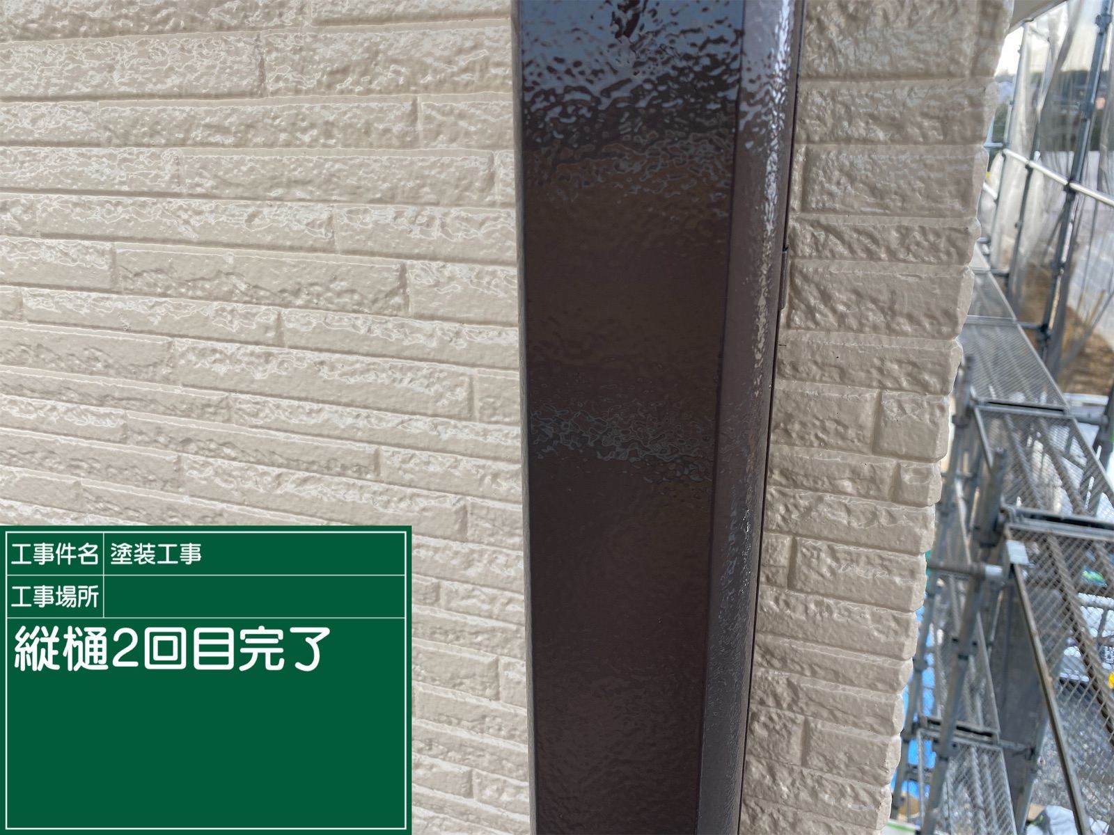 縦樋施工完了