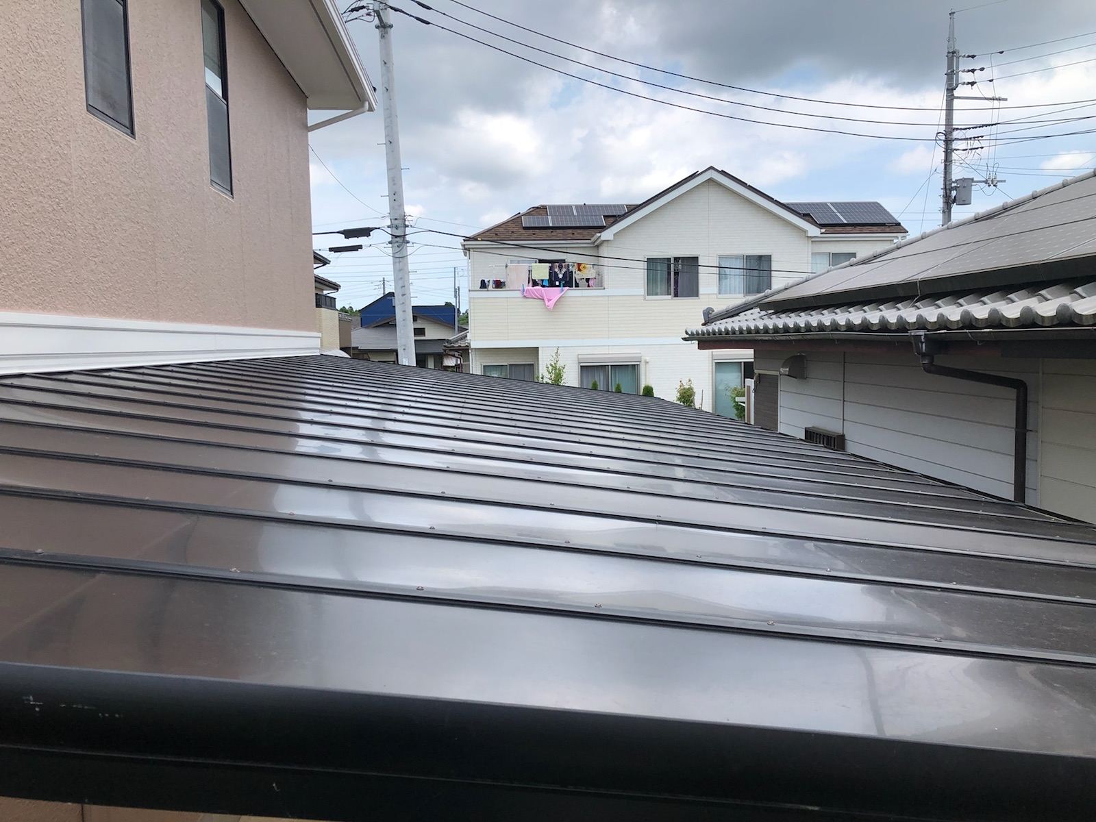 カーポート屋根復旧後