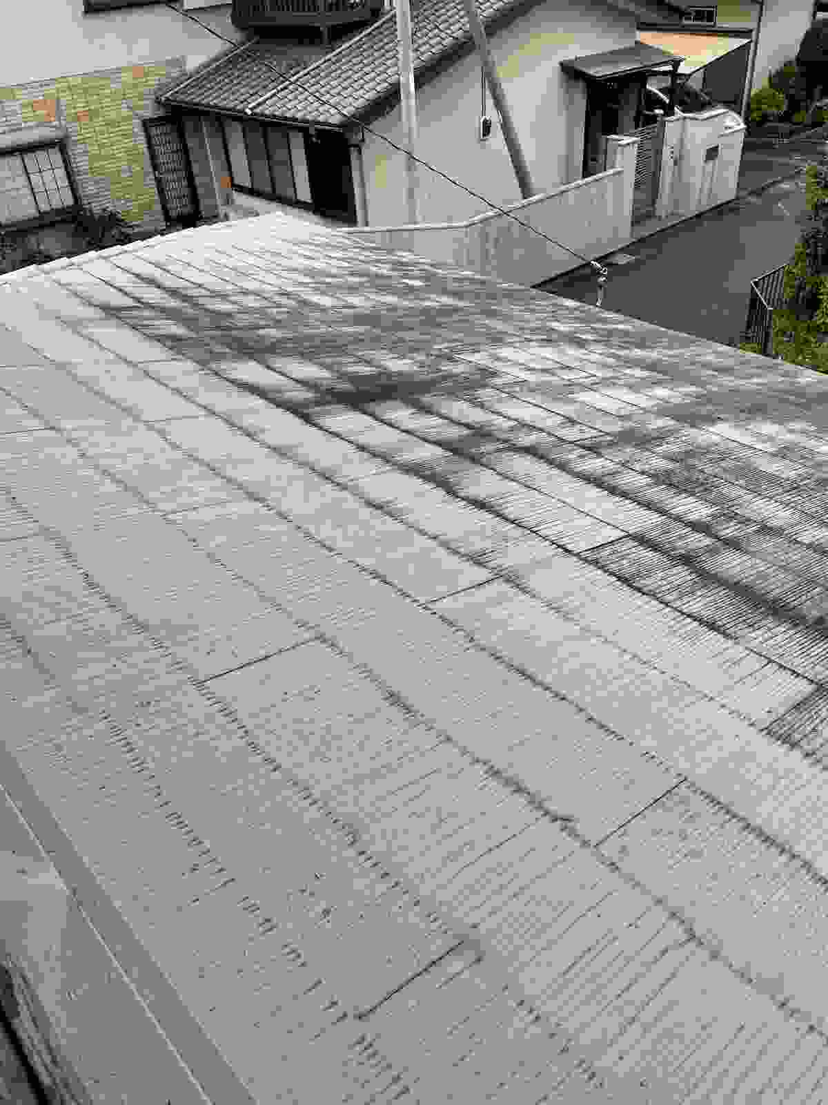土浦市、雨漏りが起きている家のコロニアル屋根