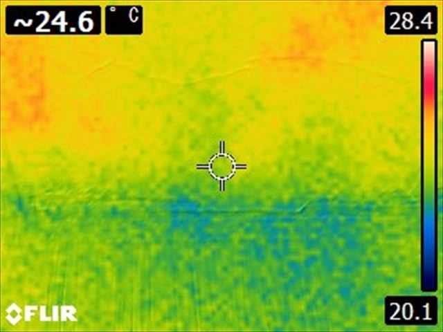 雨漏り室内サーモグラフィー
