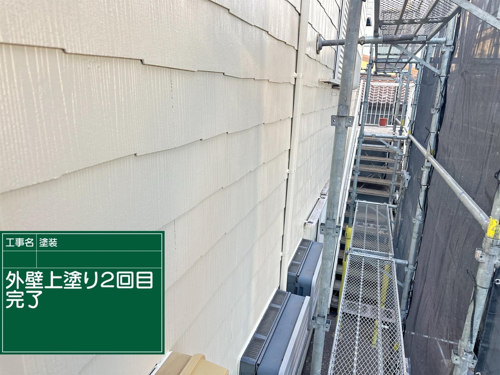 外壁塗装完了；土浦市アパート