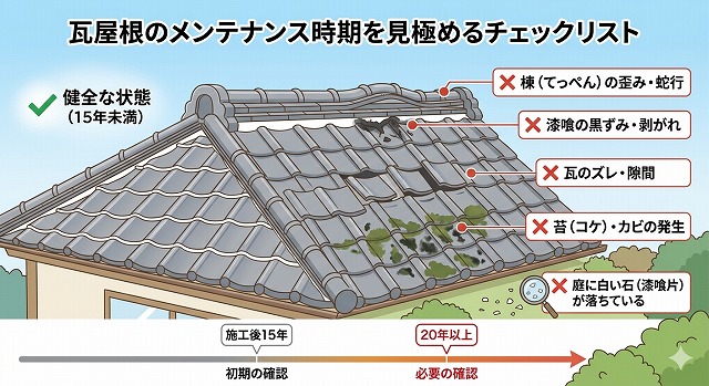 瓦屋根のメンテナンス時期